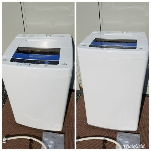 値下げ‼美品‼13年製 全自動 洗濯機 6.0kg AQUA 取説付き アクア シンプル\u0026スマート