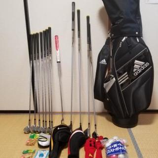ほぼ新品。ゴルフバック　adidas　ドライバー一式他