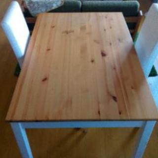 IKEA ダイニングテーブル＆チェア( 代えシートカバー付き）