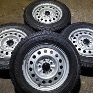 175/80R15スタッドレスタイヤ スチールホイール付き！パジェロミニなど