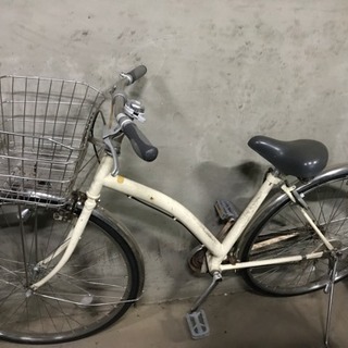 パンクした自転車【ジャンク品】