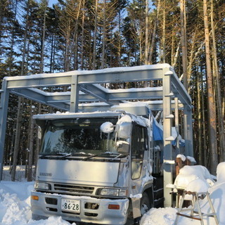 ハウス・倉庫・車庫を造れる鉄骨です。