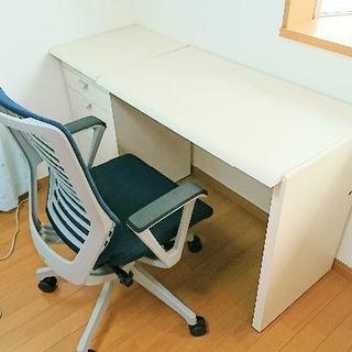 事務机 学習机 パソコン机 椅子付き 日本製 