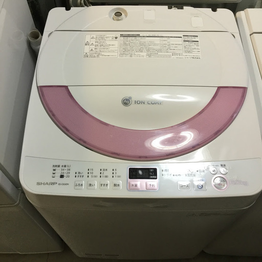 【送料無料・設置無料サービス有り】洗濯機 2014年製 SHARP ES-GE60N-P 中古