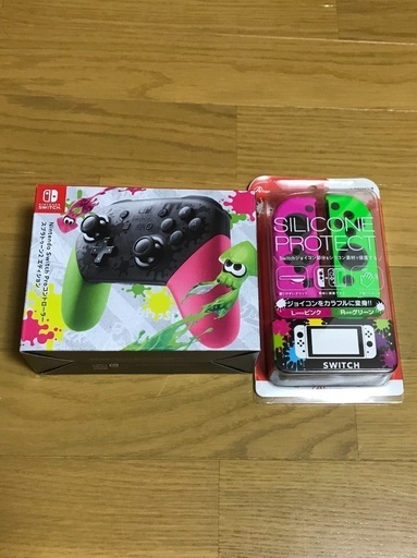 【新品未使用】 Nintendo Switch ニンテンドー スイッチ Proコントローラー スプラトゥーン2+おまけ