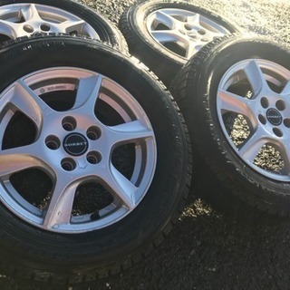 社外ホイール スタッドレス 4本セット 深溝 2013年制 ヨコハマ ICE GUARD ic50 185/65r14 86Q 5X100 5jX14H2 ET35 美品 管理 211