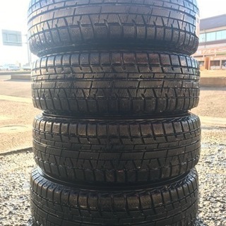 社外ホイール スタッドレス 4本セット 深溝 2013年制 ヨコハマ ICE GUARD ic50 185/65r14 86Q 5X100 5jX14H2 ET35 美品 管理 211