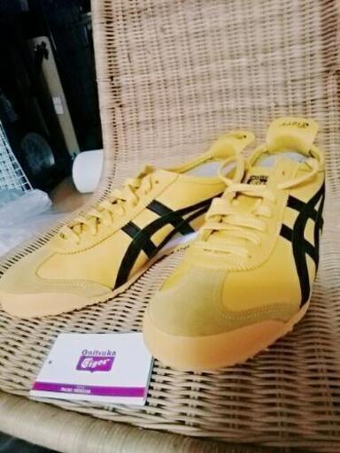 さらに値下げ！オニツカタイガー メキシコ66 イエロー×ブラック