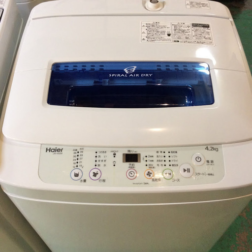 【送料無料・設置無料サービス有り】洗濯機 2017年製 Haier JW-K42M 中古