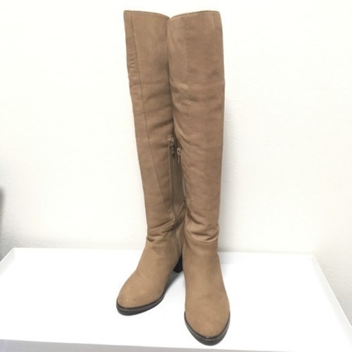 本革 ニーハイブーツ 23.5cm