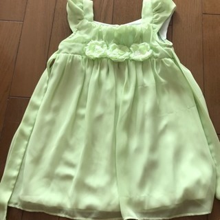 幼児爽やかグリーンドレス