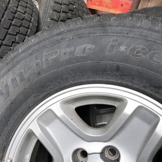 スタッドレスタイヤ純正ホイール265/70R16 4本セ ット 値下げ