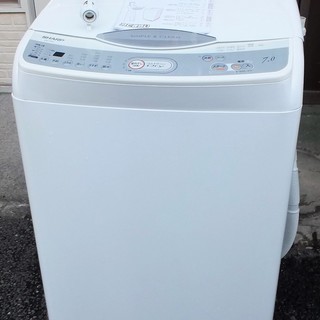 ☆シャープ SHARP ES-T701 7.0kg 送風乾燥運転機能搭載全自動電気洗濯機◆部屋干しの時間を大幅に短縮