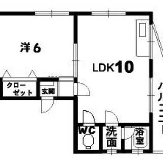 家主直 繁華街1LDK 家具家電付 敷金礼金仲介料０円 夜のお勤めに ペット相談可 各階１部屋 陽当り良好 - 徳島市