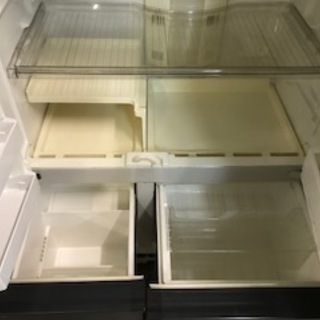 中古格安短期使用 大型業務用冷凍冷蔵庫 日立6D/450L 紺、短期