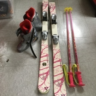 スキーセット 板の長さ130 ストック110 ブーツ