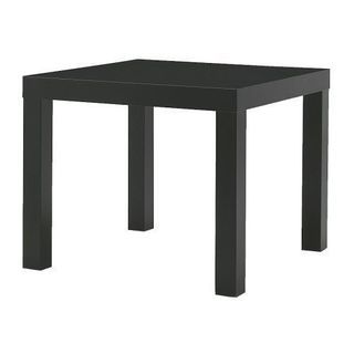 中古　IKEA　LACK サイドテーブル　ブラック①