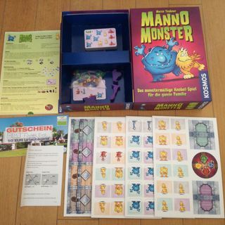 未使用ボードゲーム『マノモンスター(Manno Monster)』