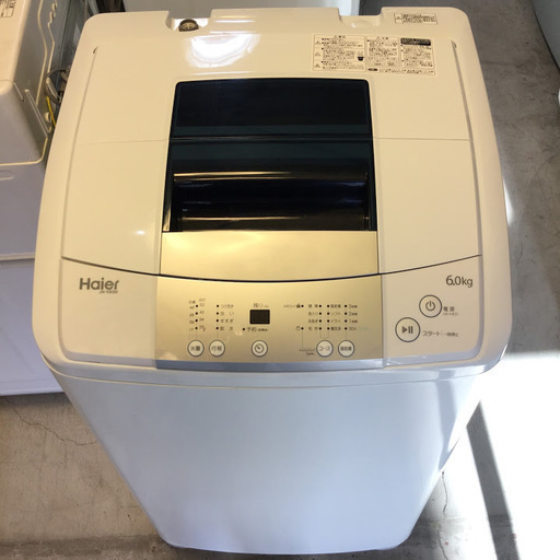 【送料無料・設置無料サービス有り】洗濯機 2017年製 Haier JW-K60M 中古