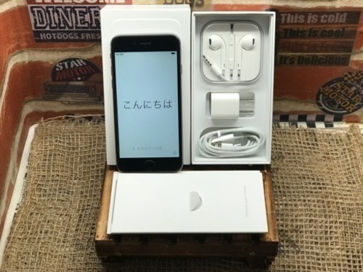 iPhone6 au 完済済 判定○ 16GB レザーケース付