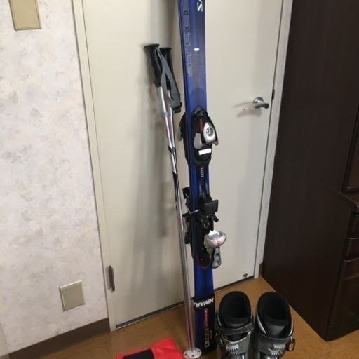 スキー板 ブーツ ストック ケースセット 初心者用】スキー板 ブーツ