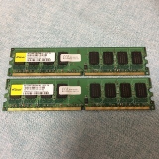 ★中古/CFDメモリ　DDR2　PC2-6400U　2GB×2枚　②
