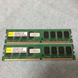 ★中古/CFDメモリ　DDR2　PC2-6400U　2GB×2枚