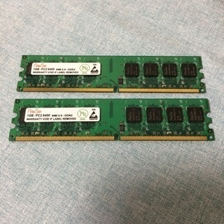 ★中古/RAMSIR　DDR2　PC2-6400　1GB×2枚