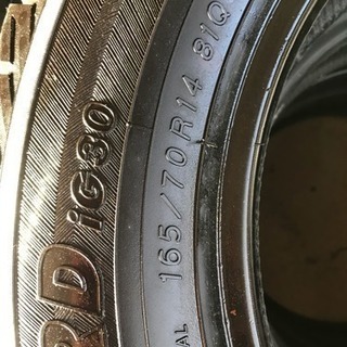 交換込み165/70/14スタッドレスタイヤ