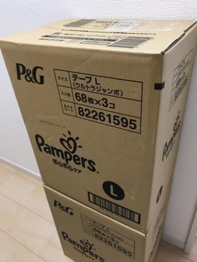 【再々値下げ】 パンパース Ｌサイズ テープタイプ 68枚×6 408枚