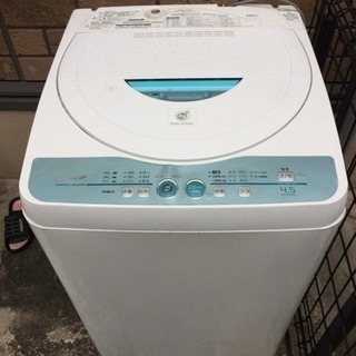 洗濯機4.5kg2009年製シャープ