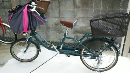 【最終値下げ】daiwaサイクル　子ども乗せ　ベルメーレミニ　チャイルドシートカバー　後ろカゴ付き