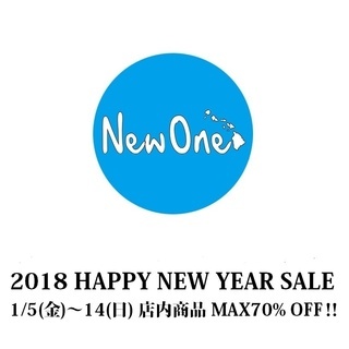 2018 Happy New Year SALE !!　店内商品...