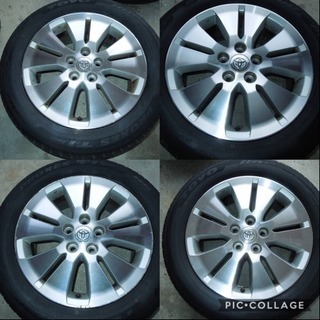 【夏タイヤ】10系 アルファード純正アルミ 225/55R17 残溝7mm程 2013年製