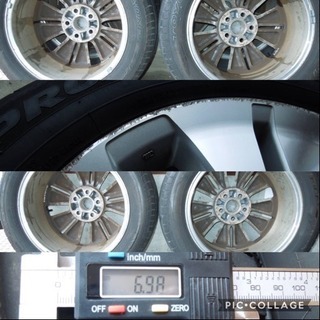 【夏タイヤ】10系 アルファード純正アルミ 225/55R17 残溝7mm程 2013年製