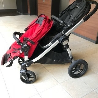 値下げ！オプション付き 2人乗りベビーカー ベビージョガー シティセレクト