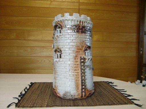 石見焼　陶器　水瓶　水鉢　傘立て　高さ52.5㎝　民藝　アンティーク　古道具 石見焼 陶器 水瓶 水鉢 傘立て 高さ52.5㎝ 民藝 アンティーク