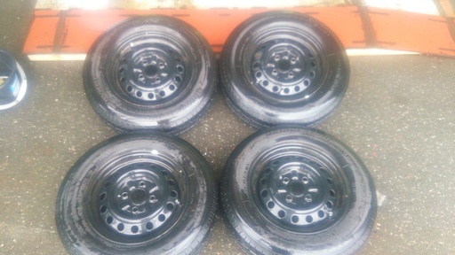 中古夏タイヤ・純正鉄ホイール4本set 155/80R13 BS NEXTRY ヴィッツ・プラッツ