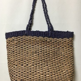 自然素材 編み編みバッグ
