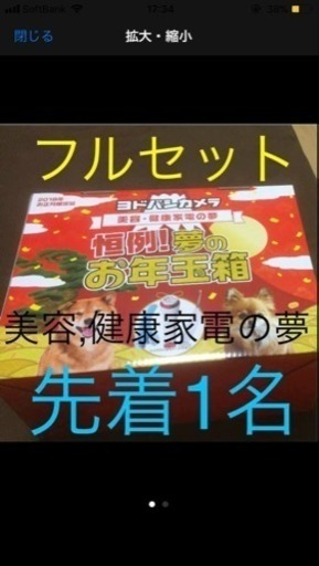 ☆ヨドバシカメラ☆2018☆お年玉箱☆美容・健康家電の夢☆EH-SC63他