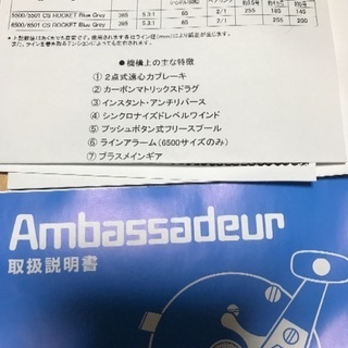 アブガルシアのリール完全未使用箱付き説明書付き