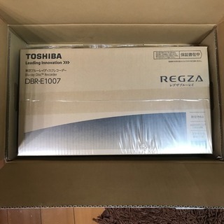 新品未開封 東芝 REGZA ブルーレイディスクレコーダー DBR-E1007