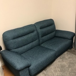 ニトリ 3人掛けソファ N-pocket A2 ターコイズブルー