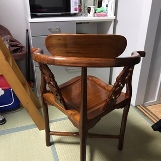 唐木家具 中華風 テーブル椅子セット 螺鈿細工透彫 (akira) 千鳥橋のテーブル《コーヒーテーブル》の中古あげます・譲ります｜ジモティーで