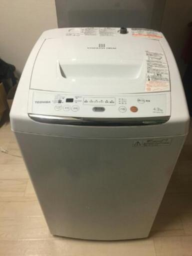 近隣配達可！2012製 4.2kg １人～２人用 ★美品★ TOSHIBA　全自動洗濯機\n AW-42ML-W
