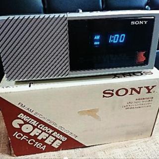 SONY【ICF-C16A】FM/AM2バンドデジタルクロックラ...