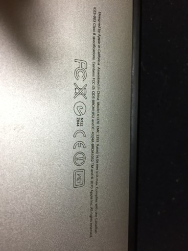 MacBook Air ジャンク品 充電器付き
