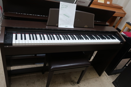 CASIO PX-735BN 2011製 ￥25.000- 引取限定 カシオ 電子ピアノ 88鍵盤 