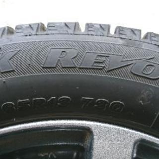 値下げしました 155/65 13 ブリジストン ブリザック REVO2 スタッドレスアルミホイール付き
