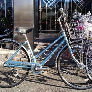 一台限り！処分価格！ミヤタサイクル　ステンマックスα　２７インチ　水色です。